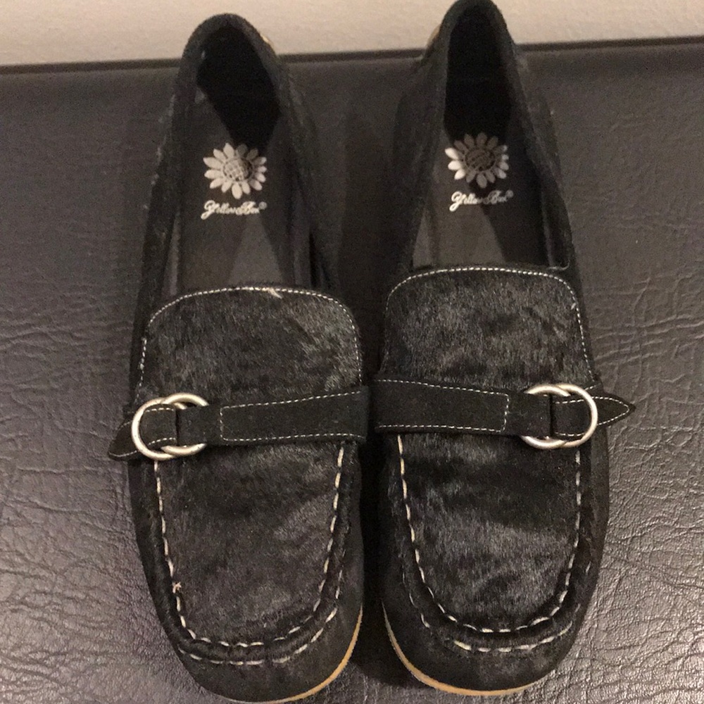 Black moccasins size 8